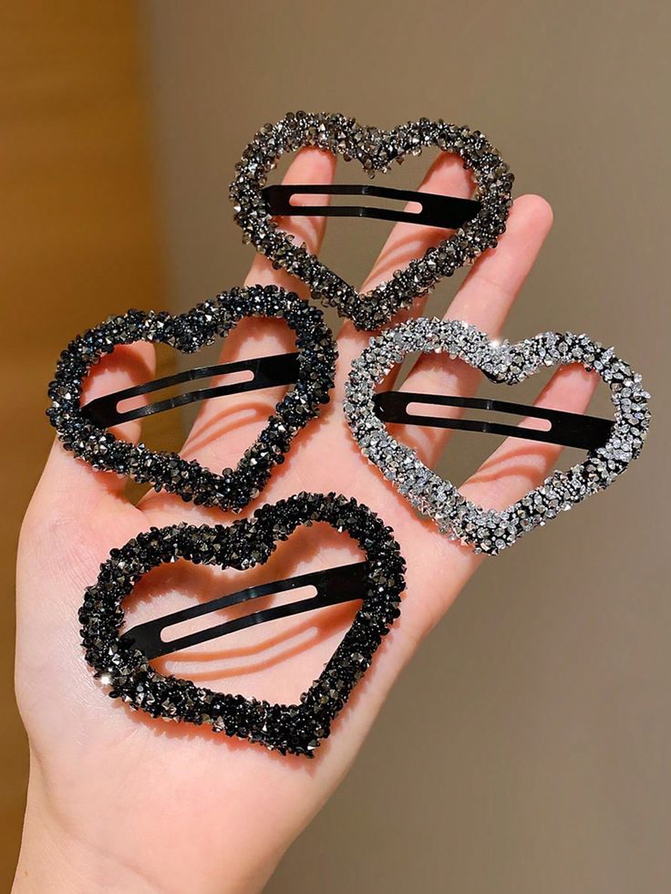 Heart Hair Clip Set